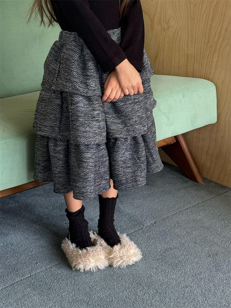 cheng le / tiered skirt 【for kids , jr】