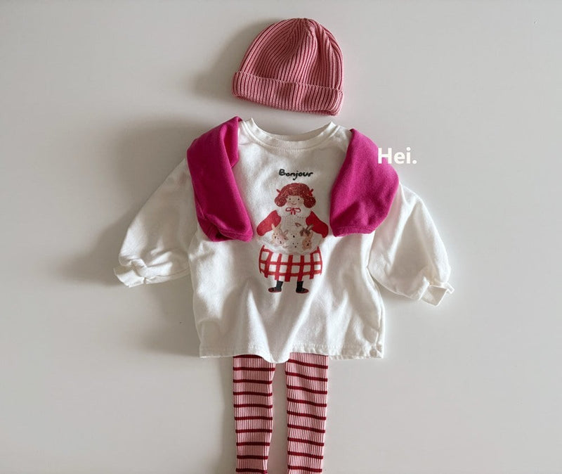 hei. / stripe leggings【for kids】