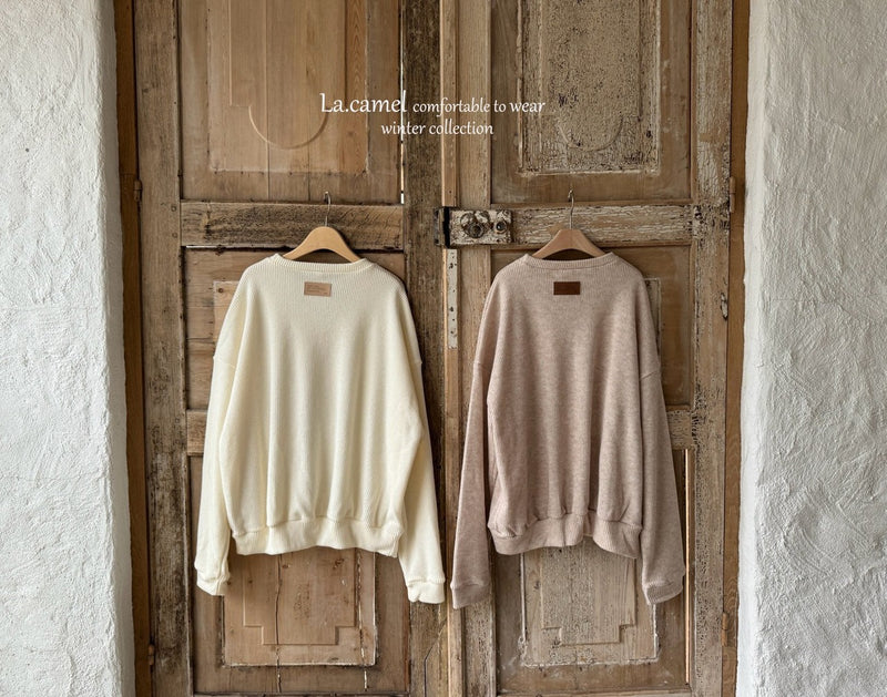 la camel  / adult knit tee【for adult】