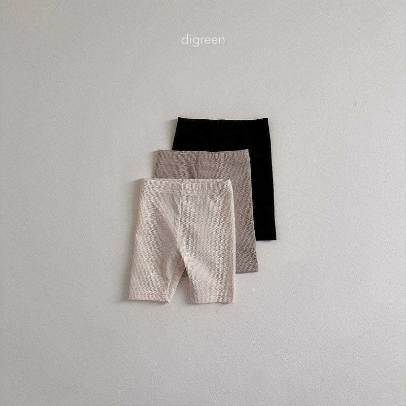 digreen / waffle short leggings