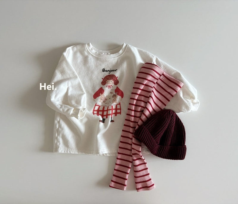 hei. / stripe leggings【for kids】