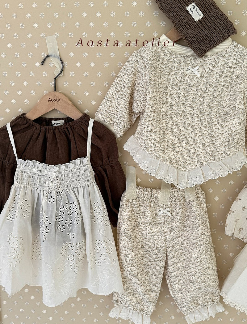aosta /  lace leaf dress【for baby&kids】
