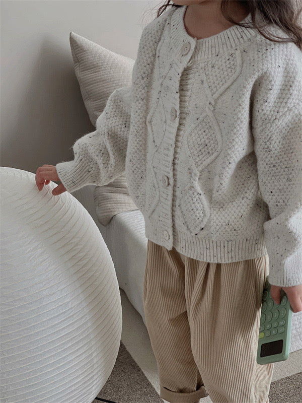 nep knit cardigan【for kids , jr】