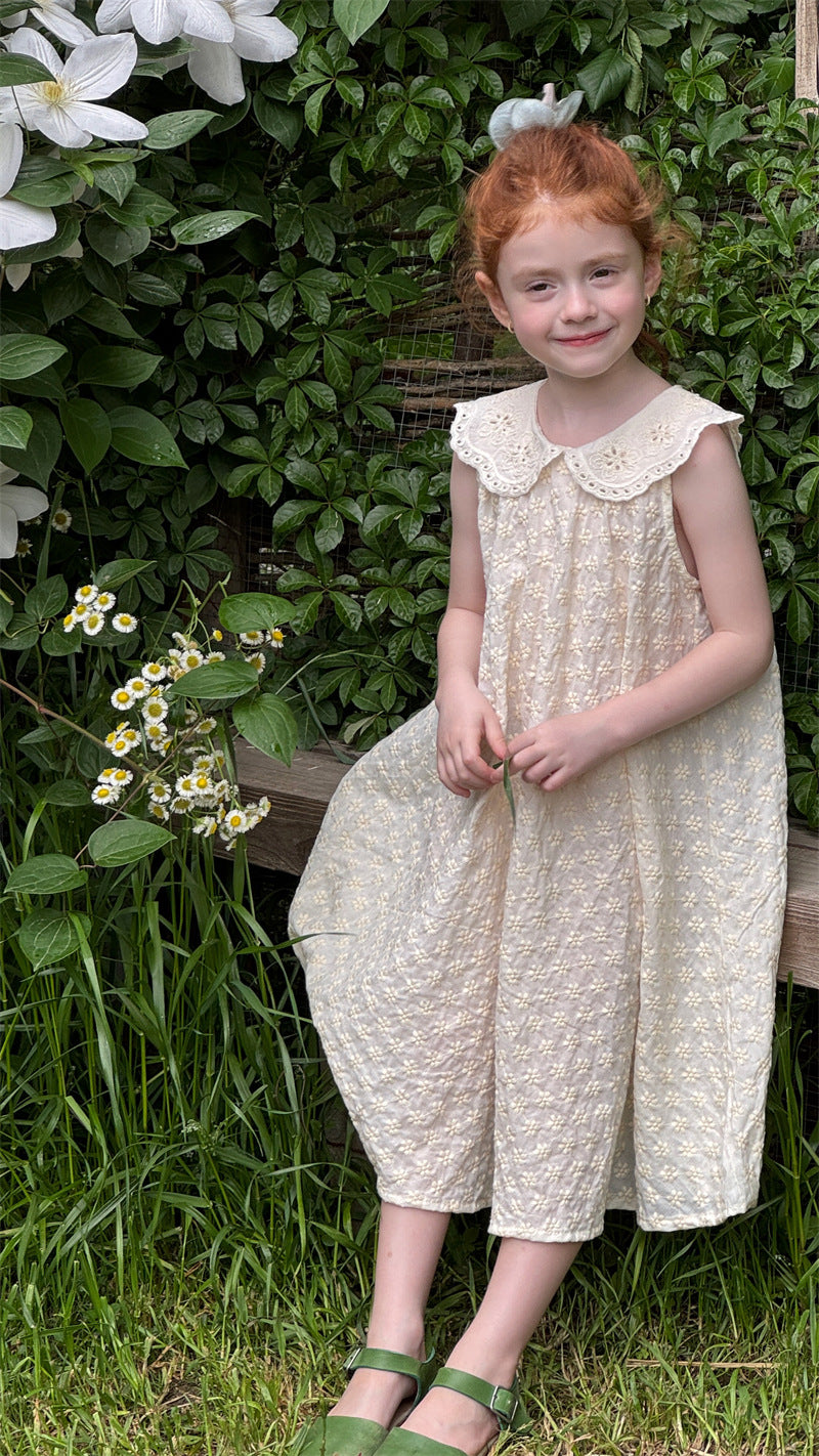 cheng le  /lace neck one-piece【for kids , jr】
