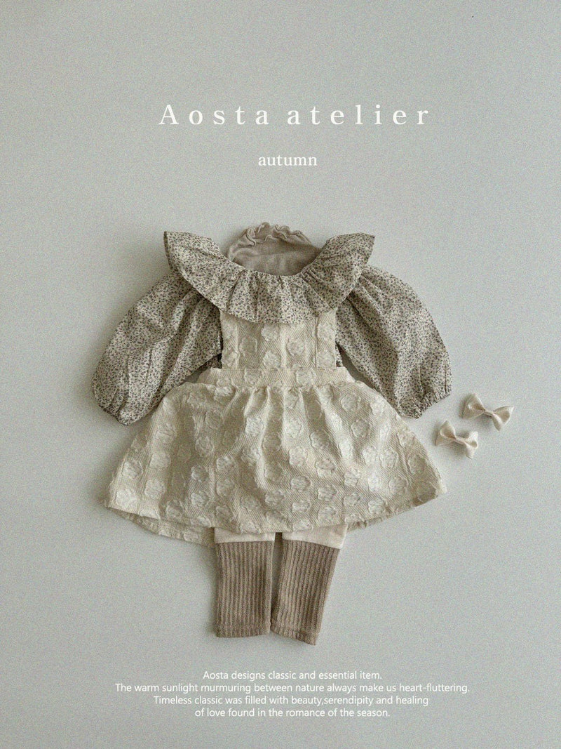 aosta / flower suspender skirt