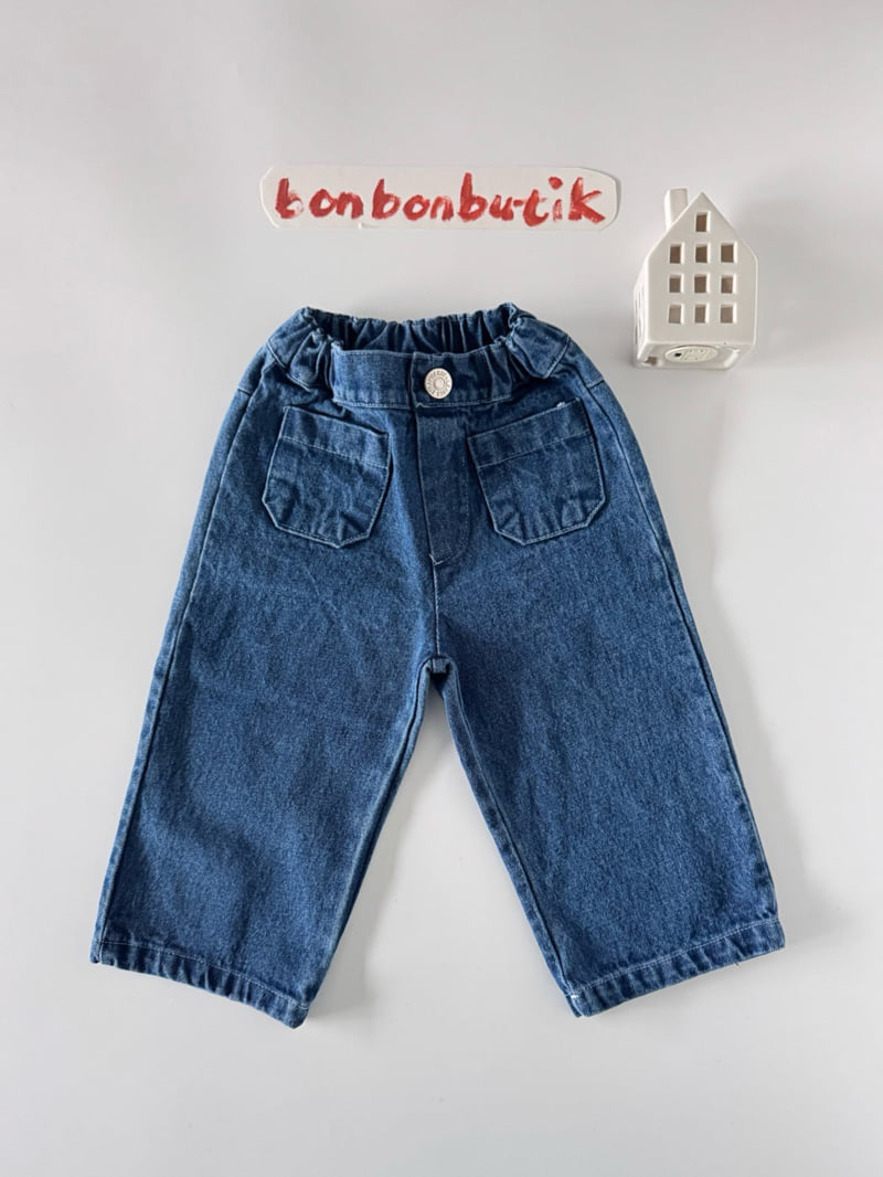 bonbon butik / Pocket Denim Pants 【for kids & jr.】