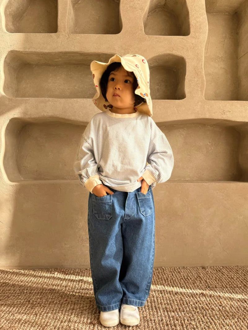 bonbon butik / Pocket Denim Pants 【for kids & jr.】