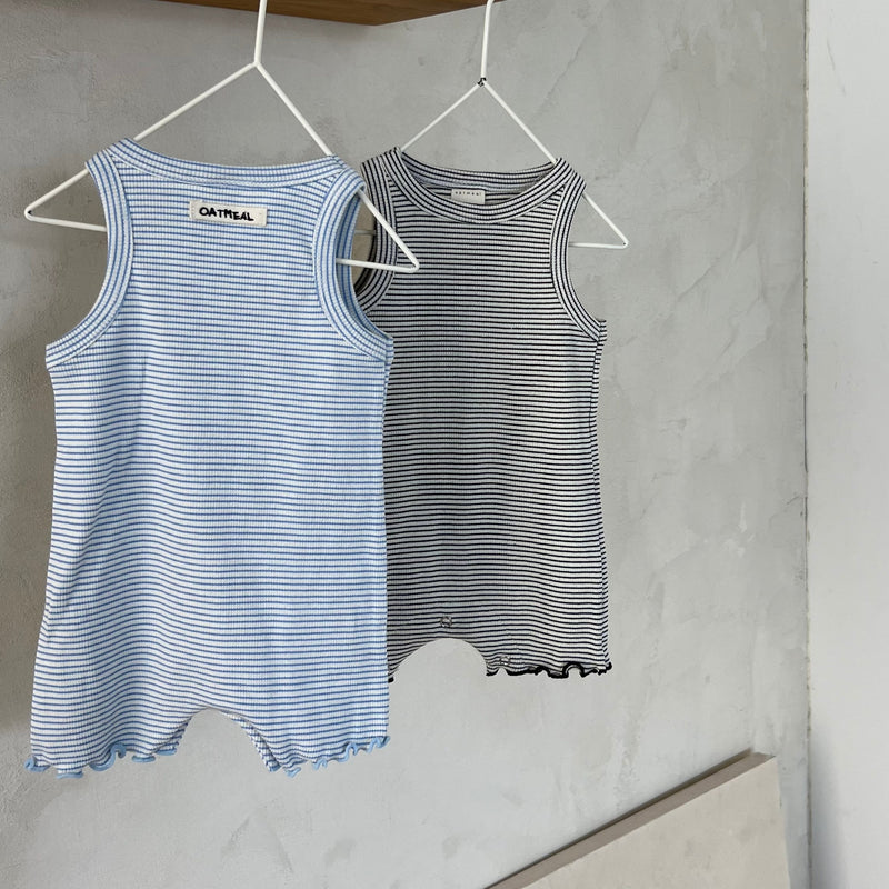 oatmeal / bob stripe suit【for baby】