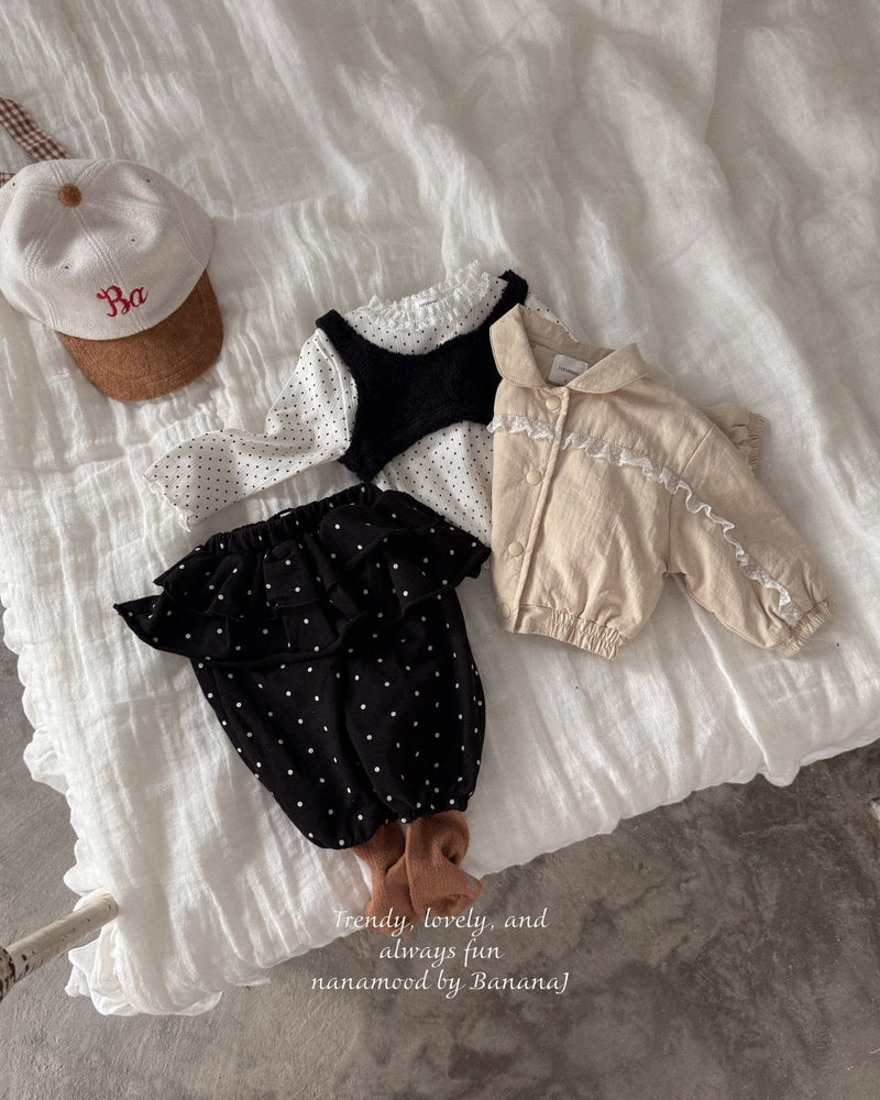 nanamood by banana.j / bebe leaf dot pants【for baby】