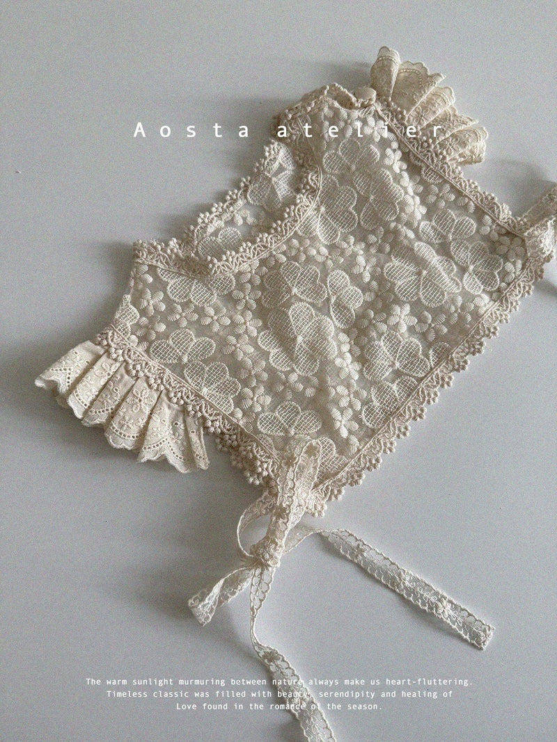 aosta / lace open vest【for baby &kids】