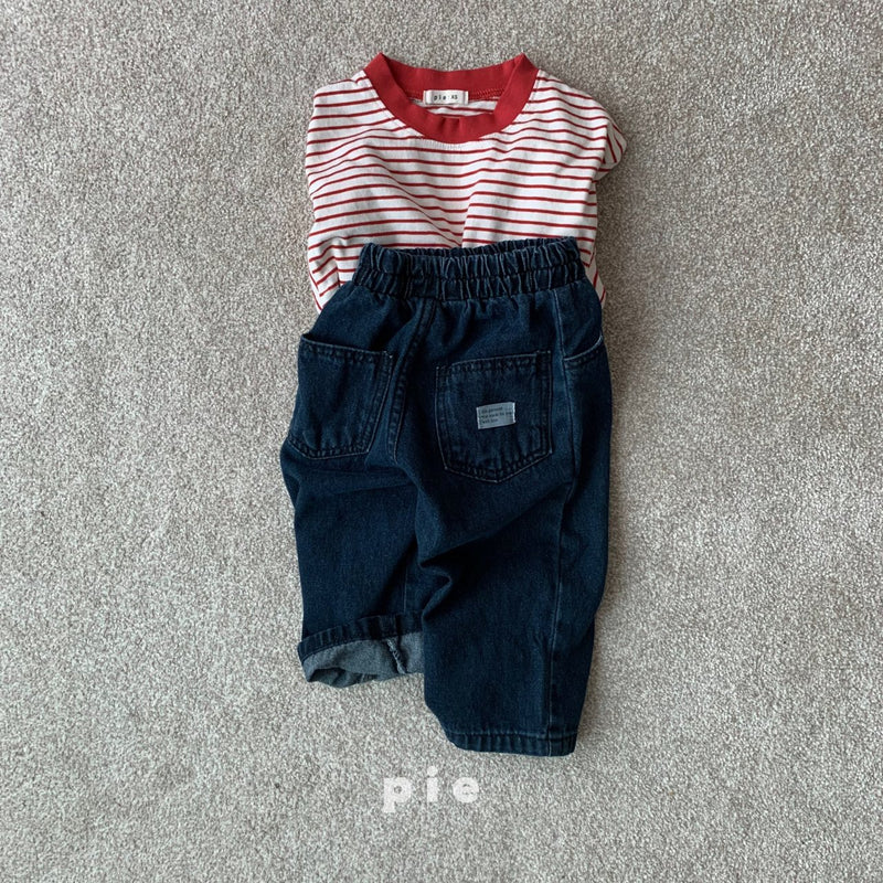 pie/ cookie denim pants