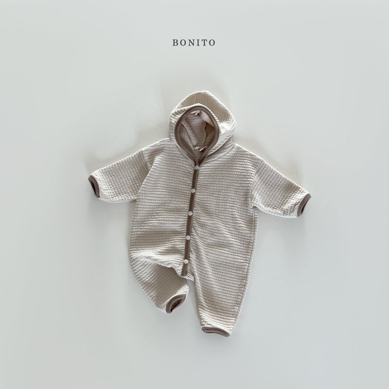 bonito / emboss hood suit 【for baby】