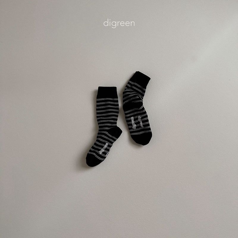 digreen / together black socks