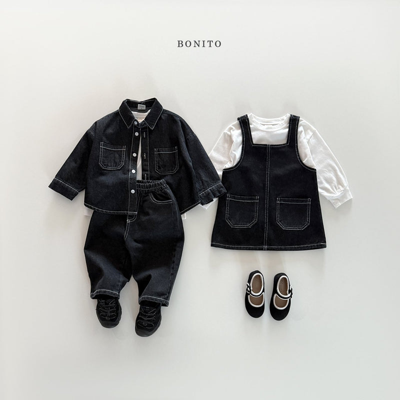 bonito / stitch denim ops【for kids&Jr.】