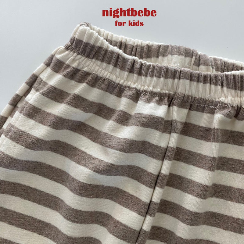 nightbebe / butter stripe jogger pants