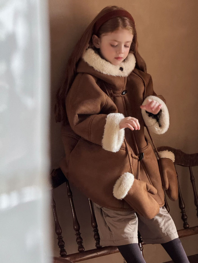 otaly / mouton coat gloves set【for kids , jr】