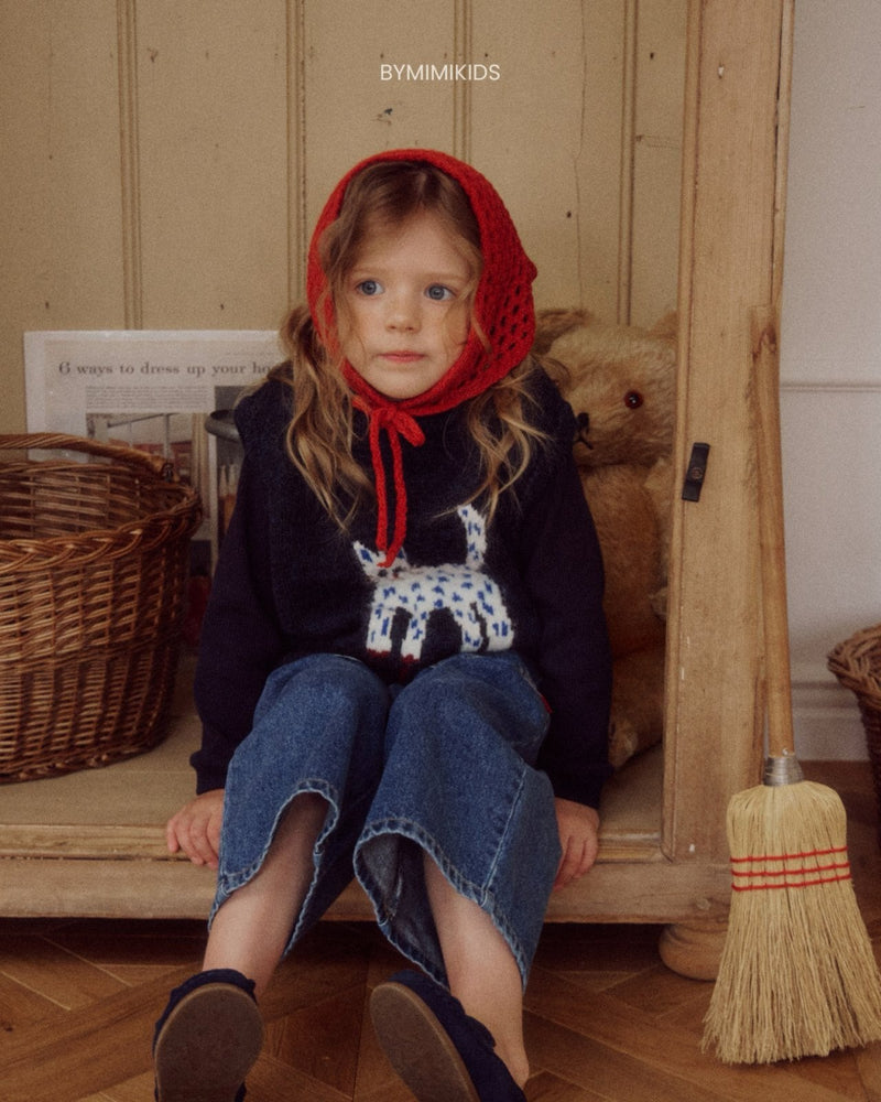 by mimi  / triangle bonnet【for kids , jr】