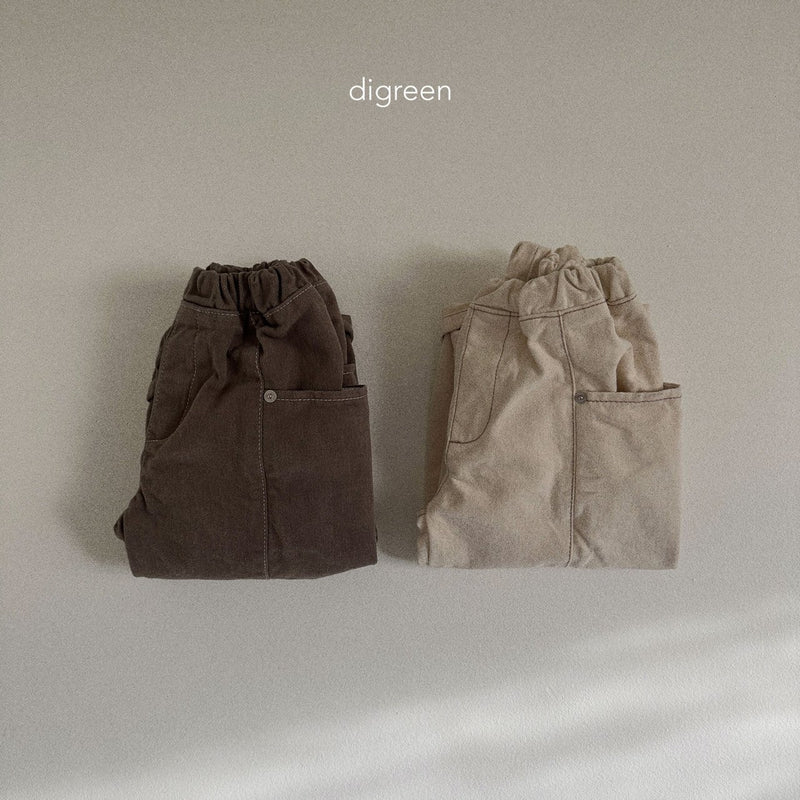 digreen / rivet pants
