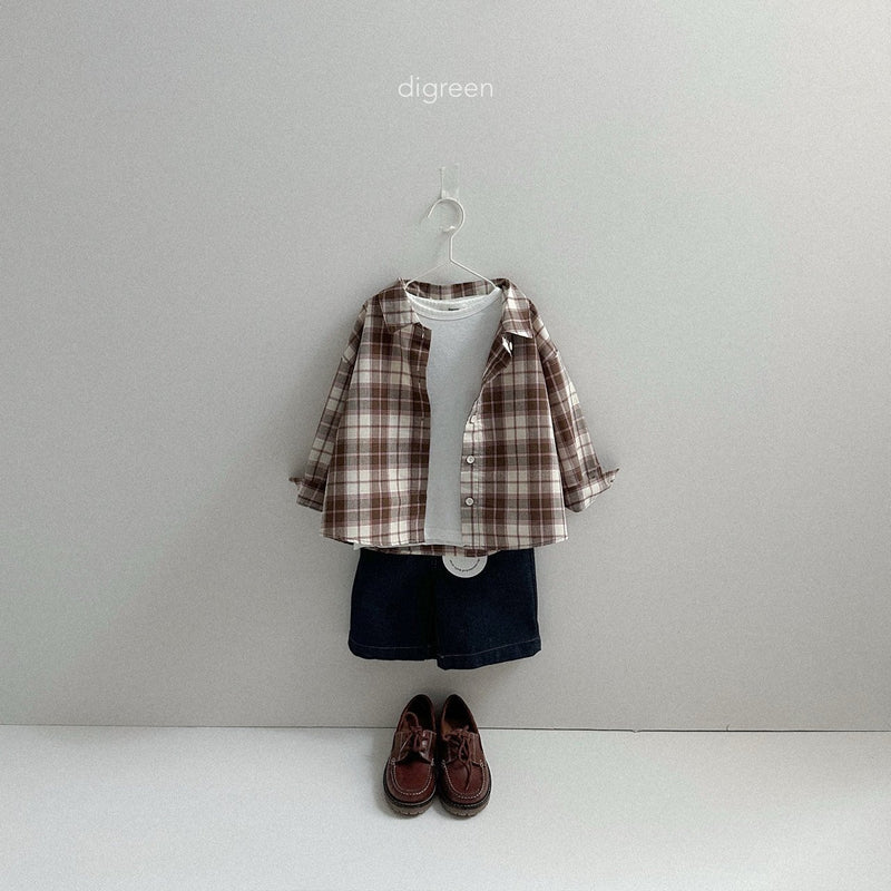 digreen / plaid shirt【for kids】