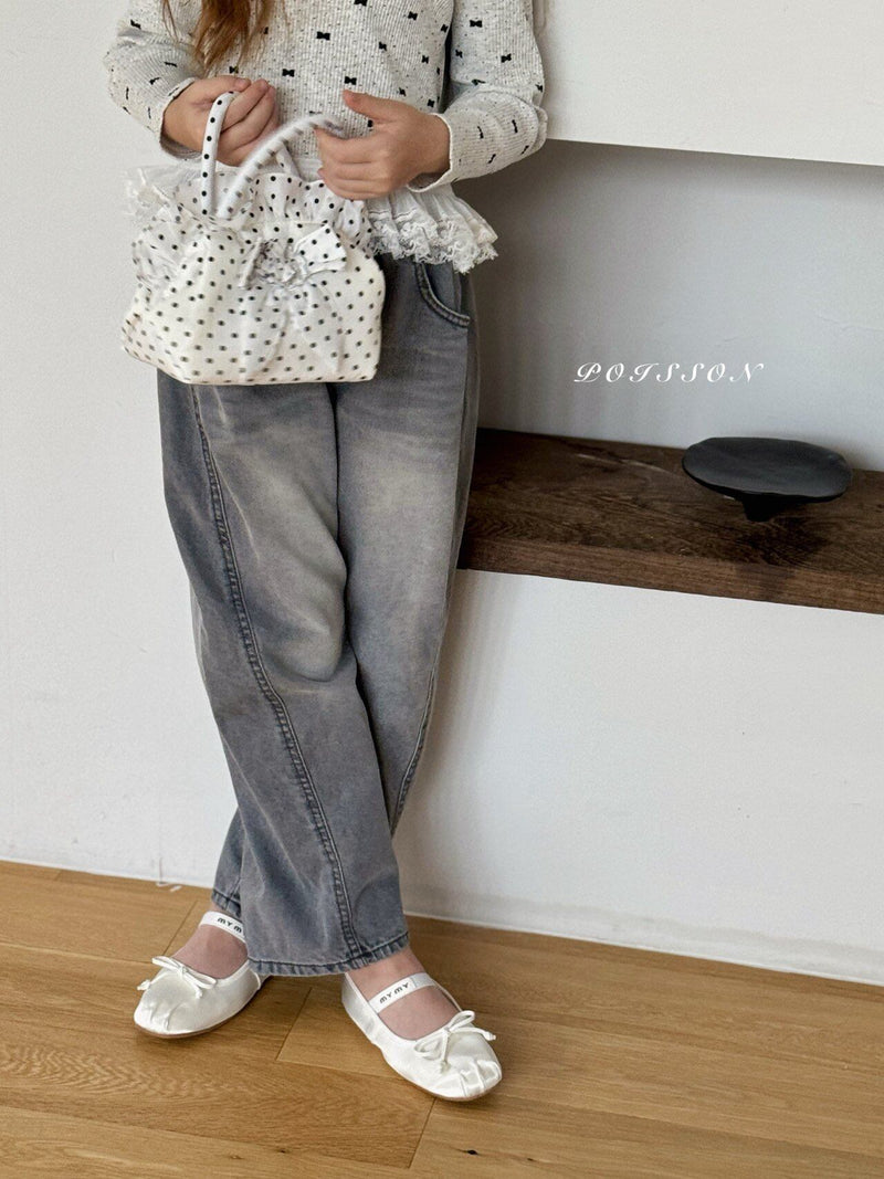poisson / brush denim pants【for kids &Jr.】