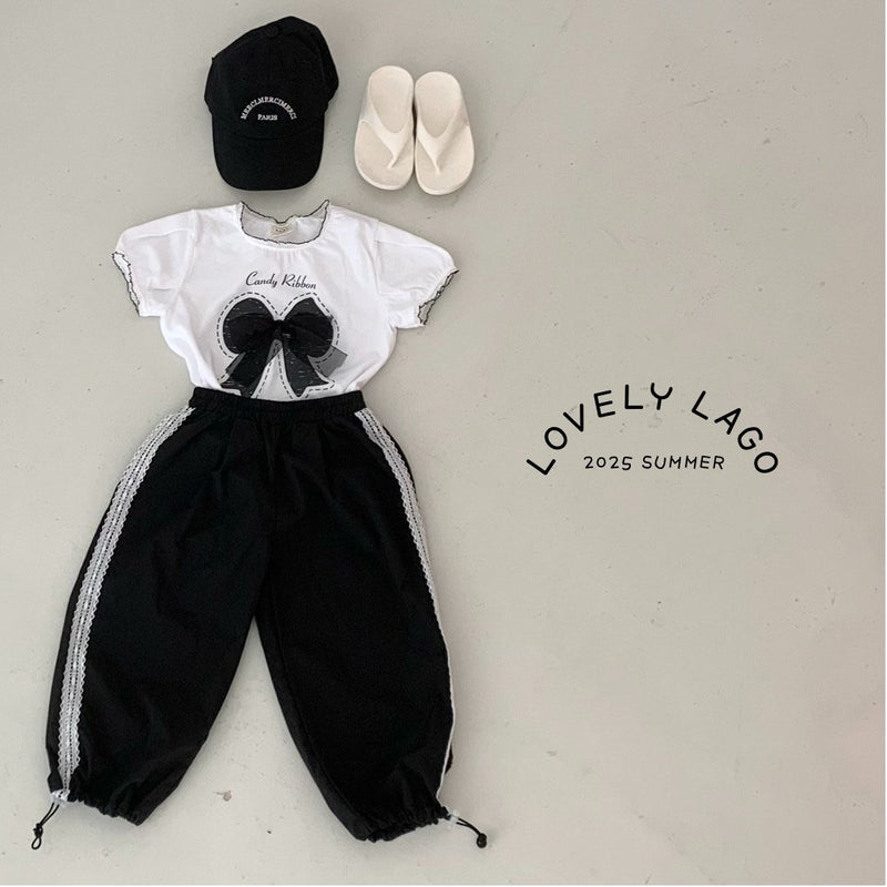 lago / pin tuck string pants【for kids, jr &mom】
