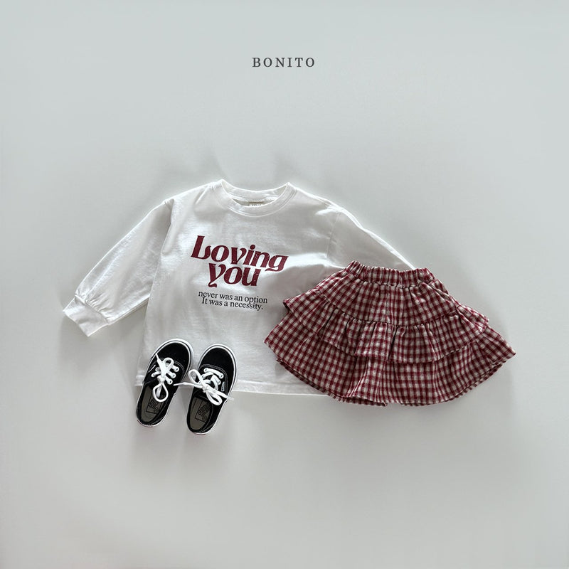 bonito / loving you shibori t【for kids&Jr.】