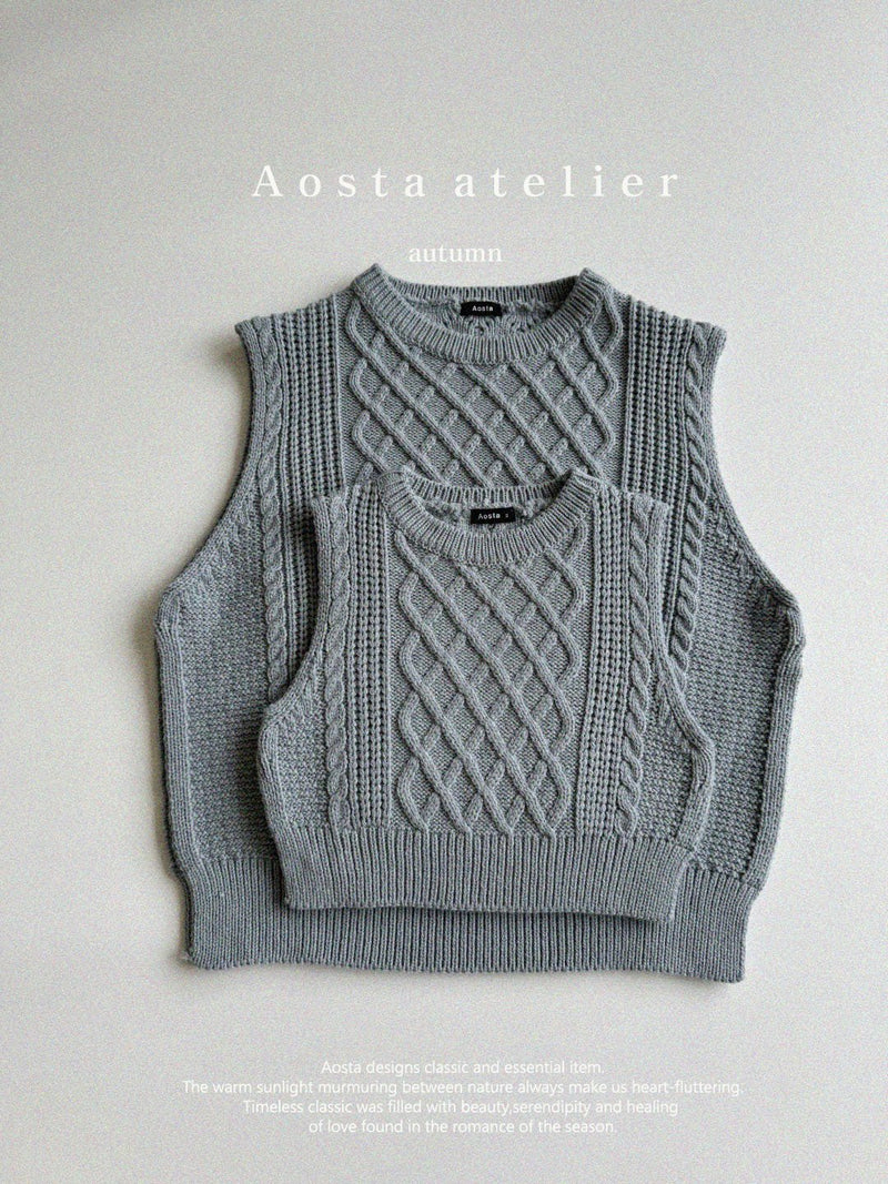 aosta / knit vest【for mom】