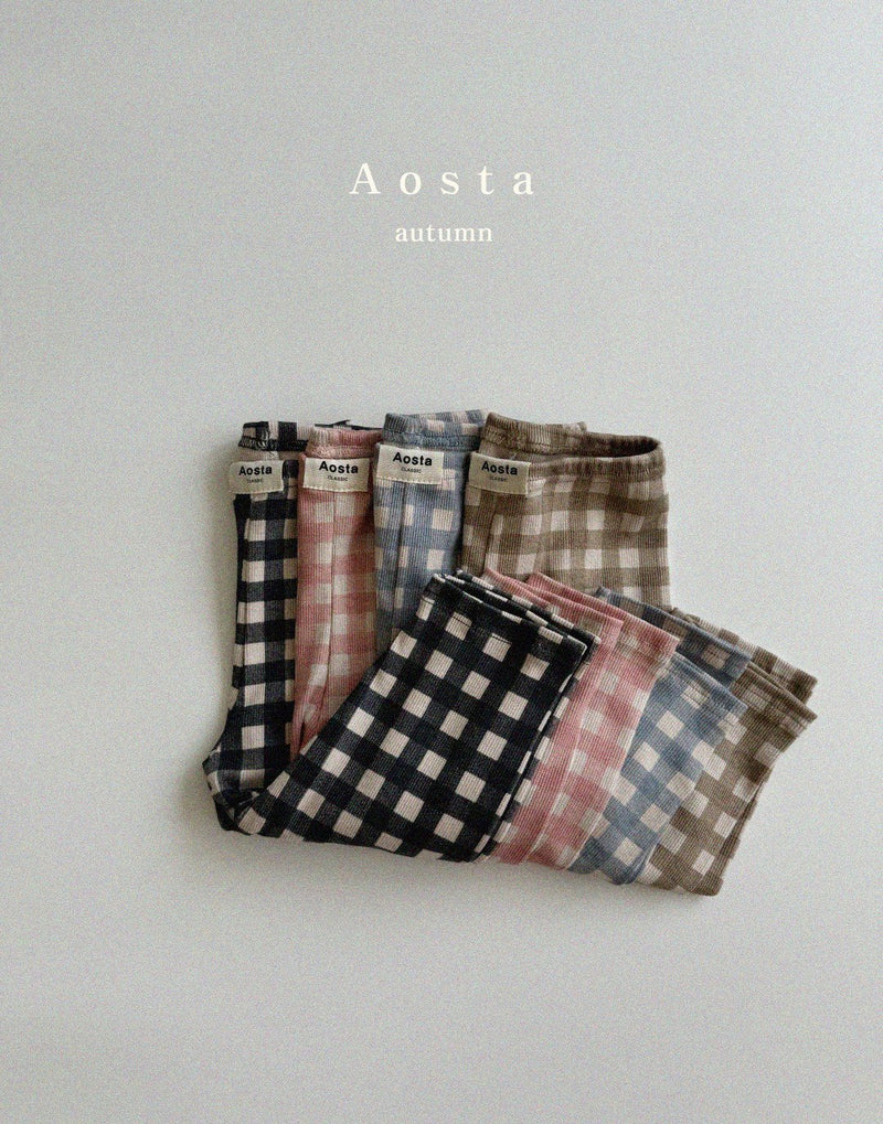 aosta / check leggings