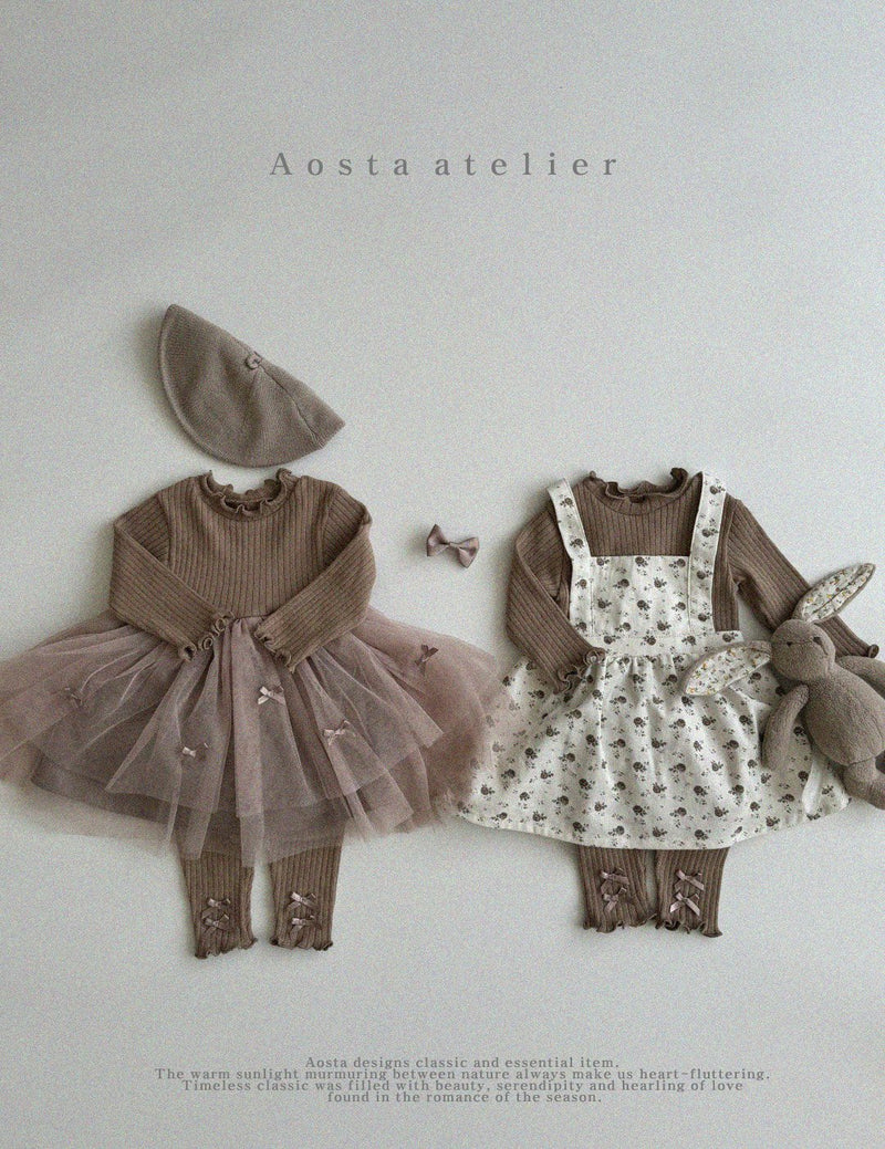 aosta / flower suspender skirt