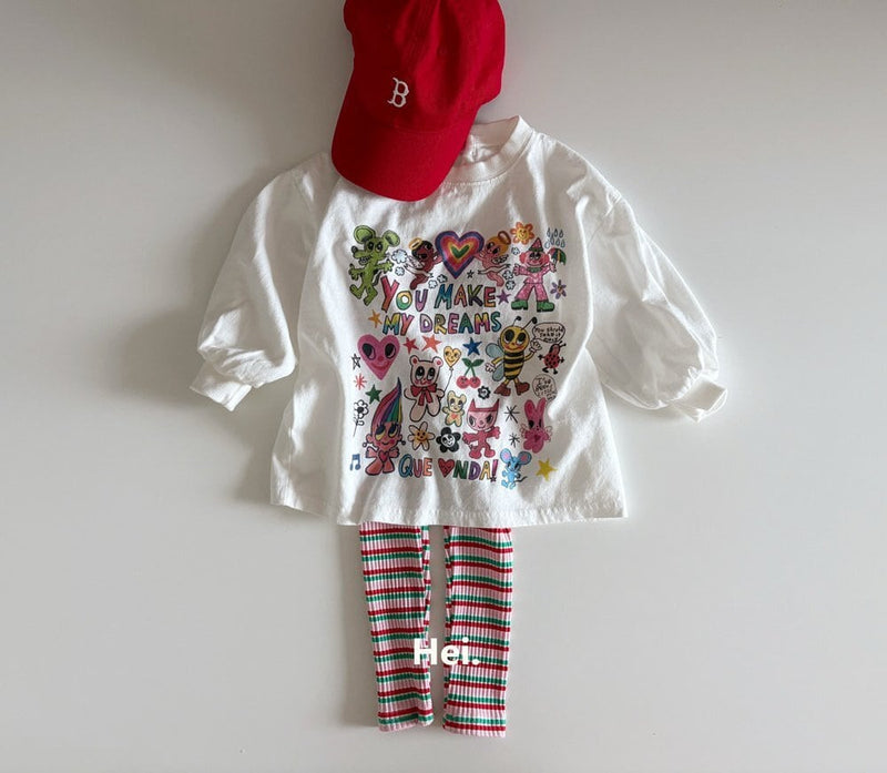 hei. / stripe leggings【for kids】