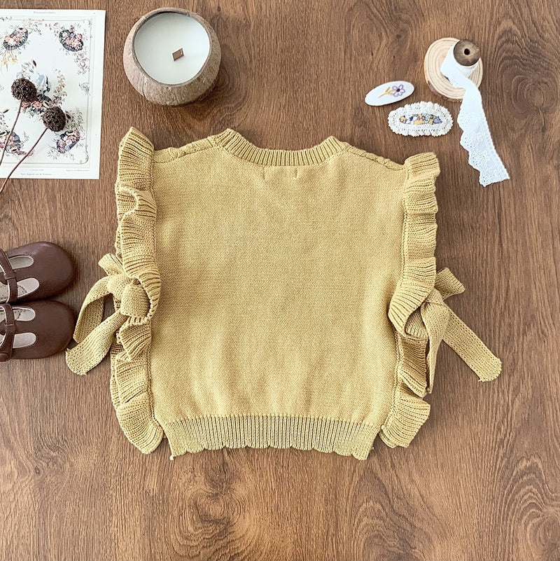 cable knit vest【for kids, jr. 】