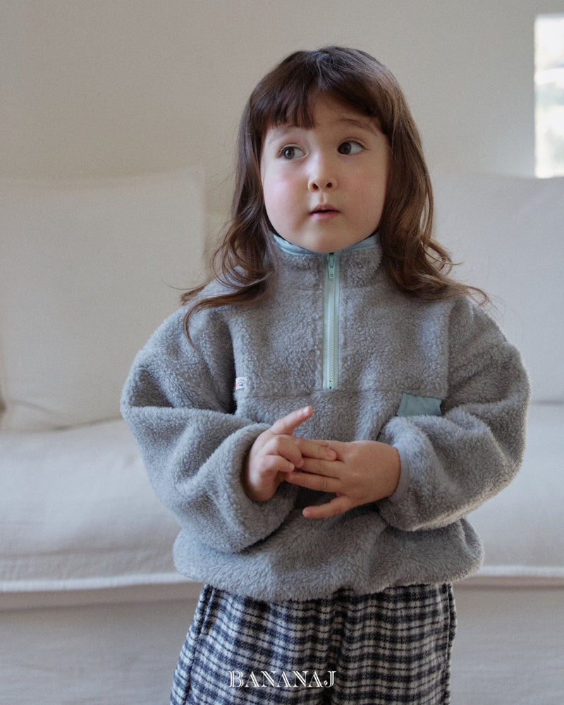 bananaj / foaming half zipup mtm【for kids & jr.】