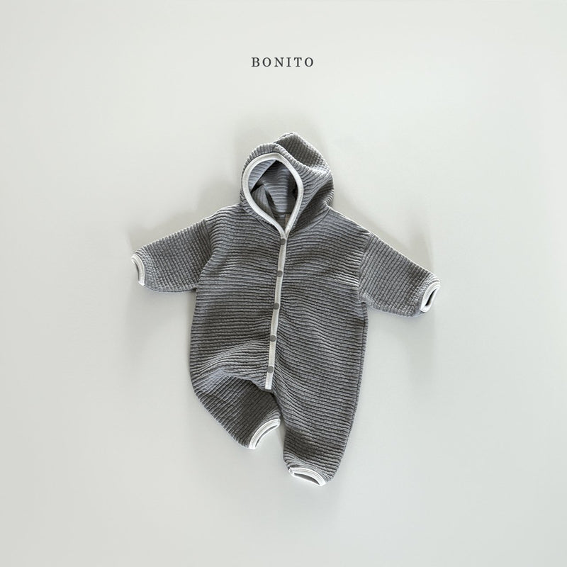 bonito / emboss hood suit 【for baby】