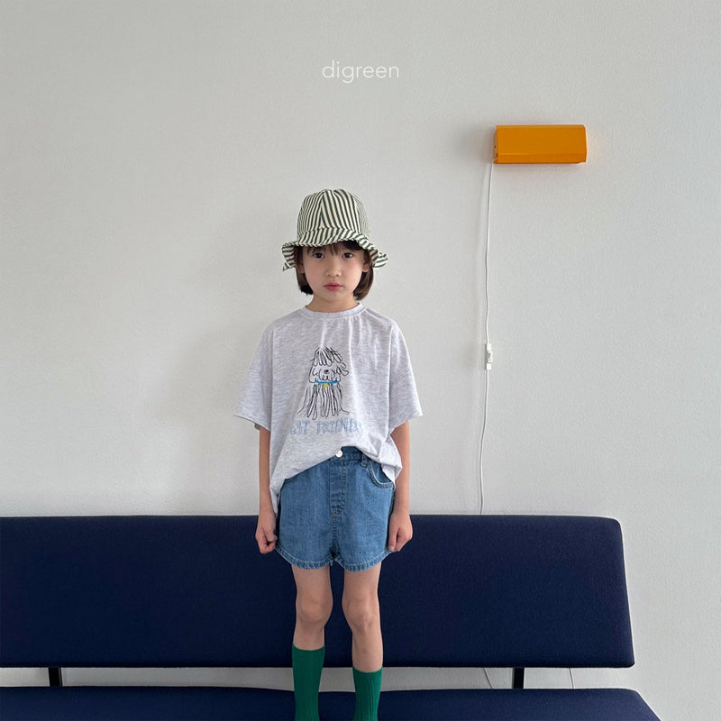 digreen / stripe summer hat