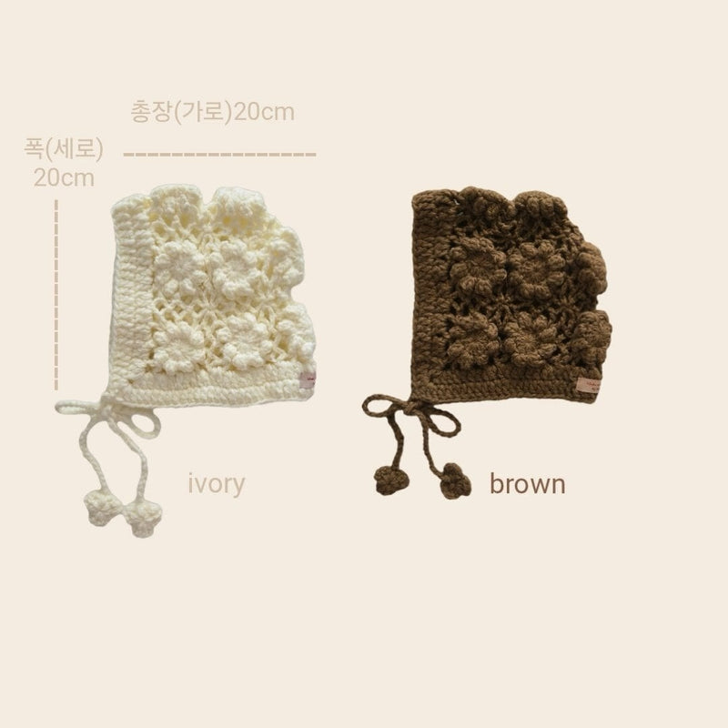 by mimi  / knit bonnet【for kids , jr】