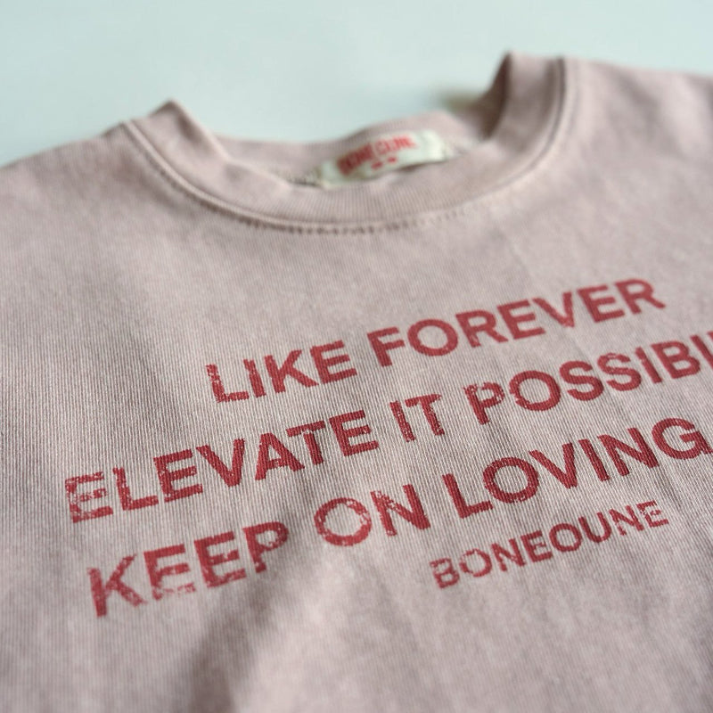 boneoune / wide crop pig tee【for kids, Jr. 】