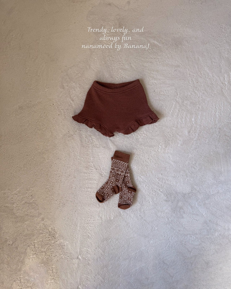 nanamood by banana.j / bebe knit frill pants【for baby】
