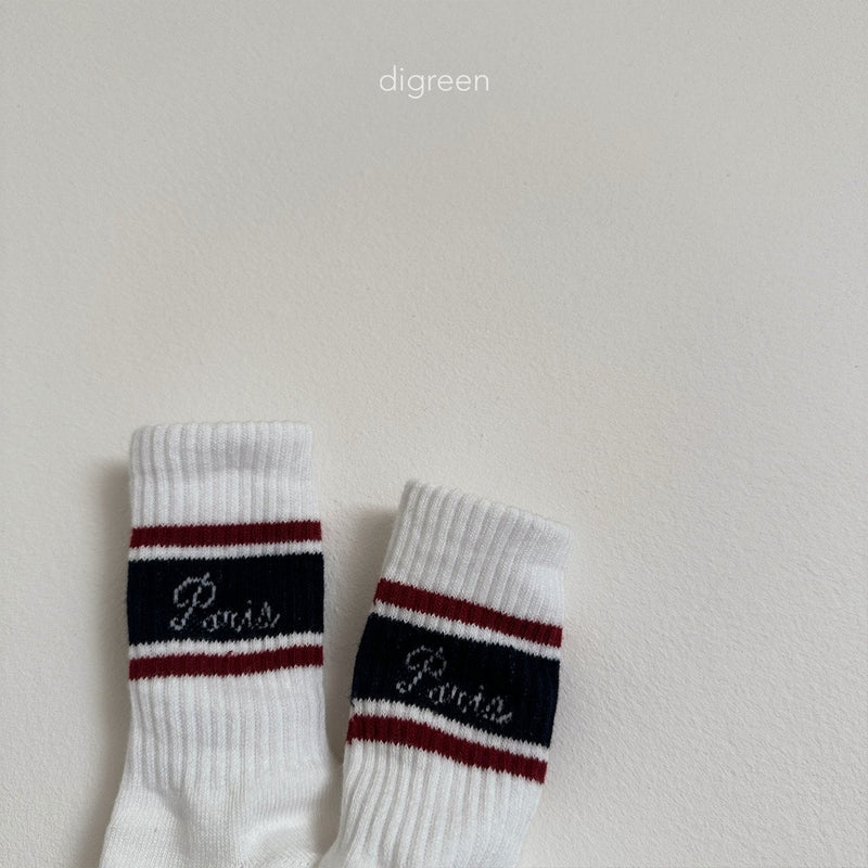 digreen / paris socks (3set)【for kids】