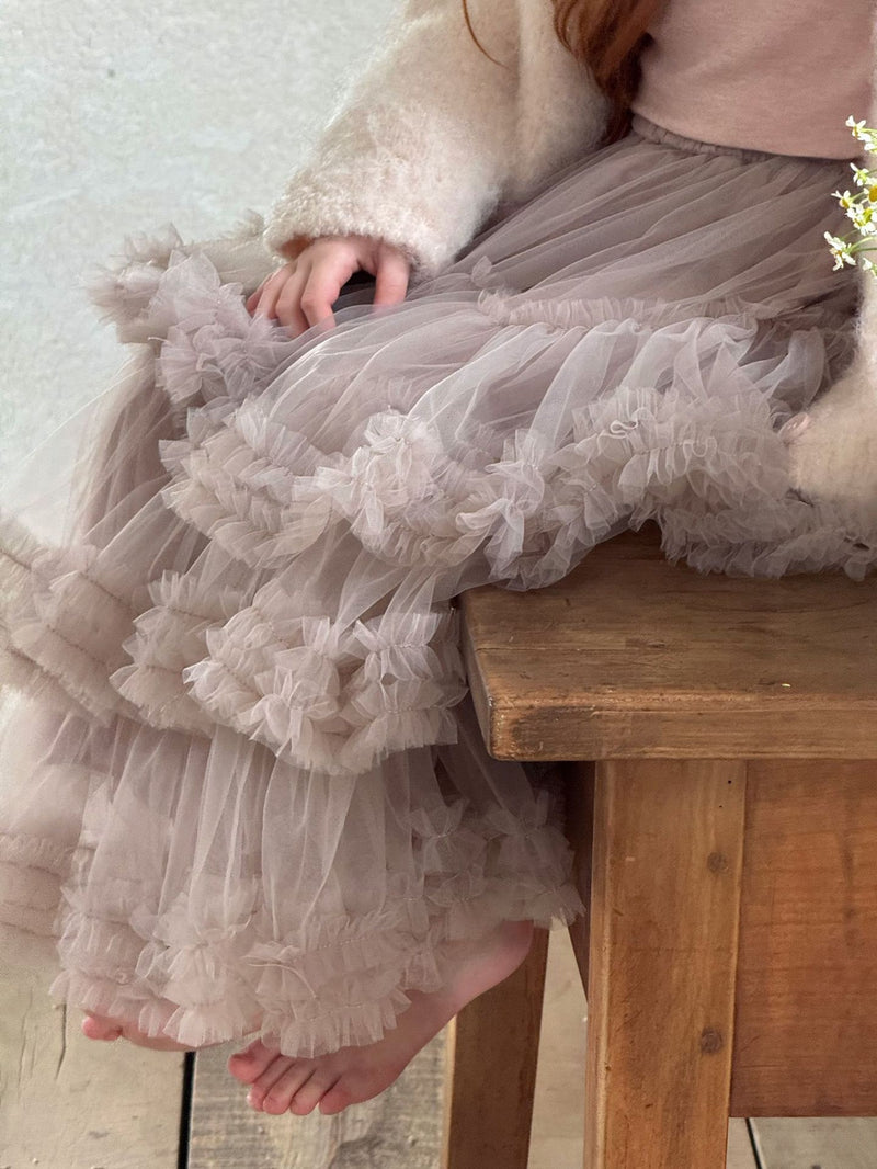 otaly / tulle maxi skirt【for kids , jr】