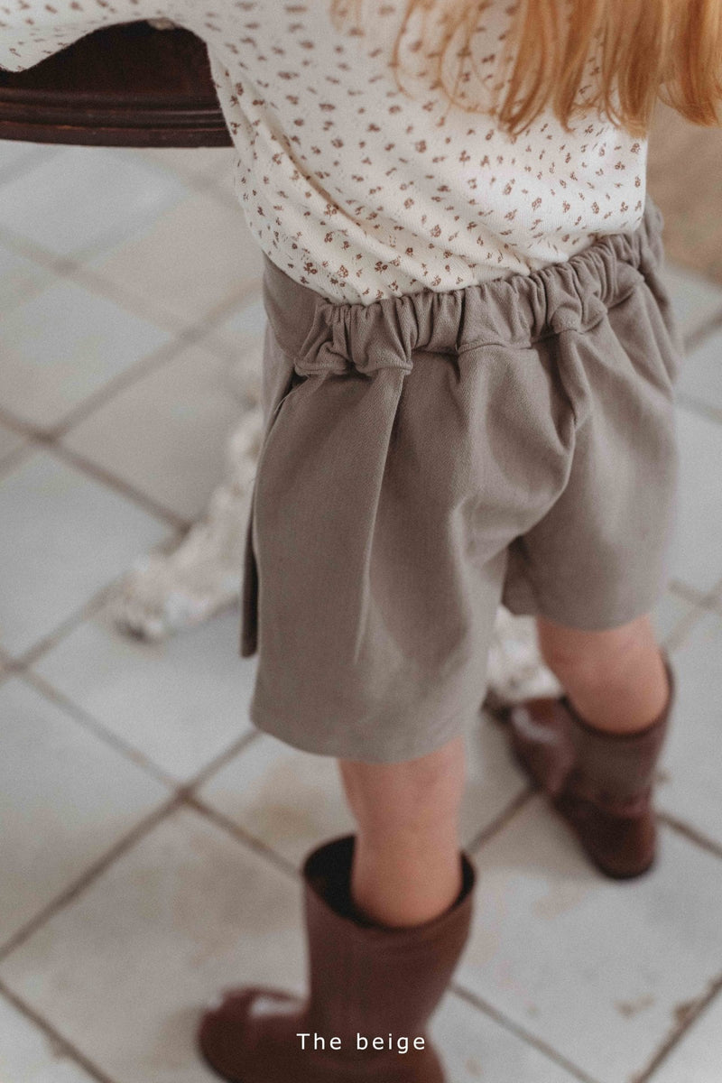 即納 the beige / wrap shorts