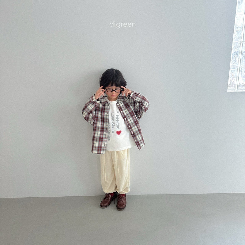 digreen / plaid shirt【for kids】