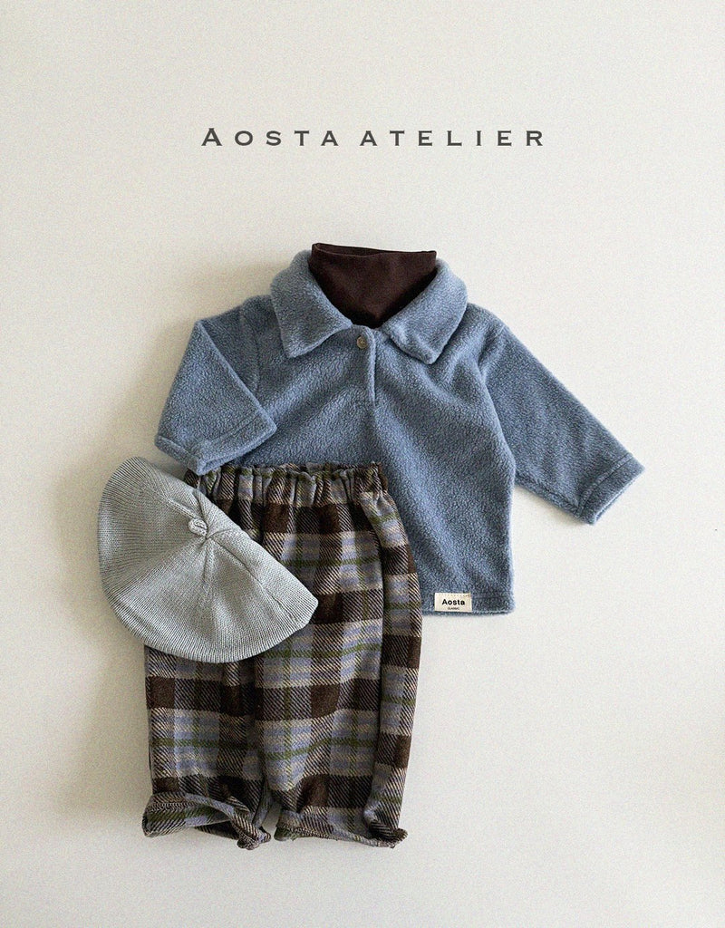 aosta / wool check pants