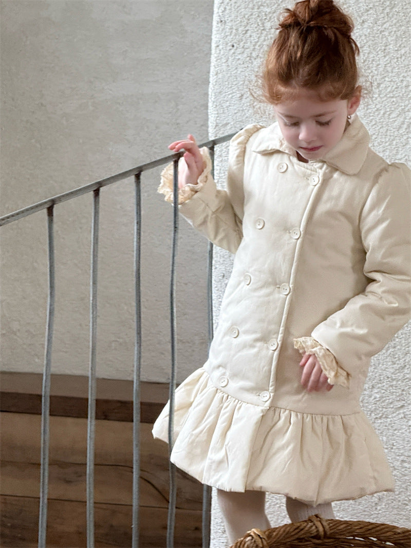 cheng le  / double slim padding coat 【for kids , jr 】