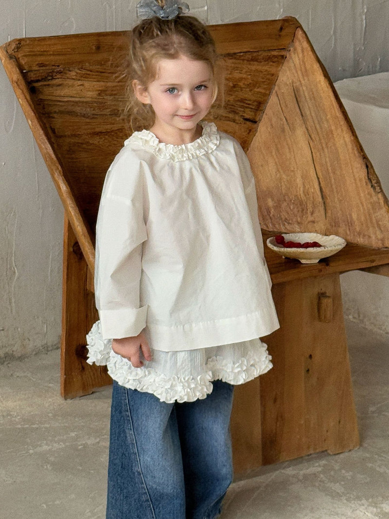 otaly / frill collar blouse【for kids , jr】