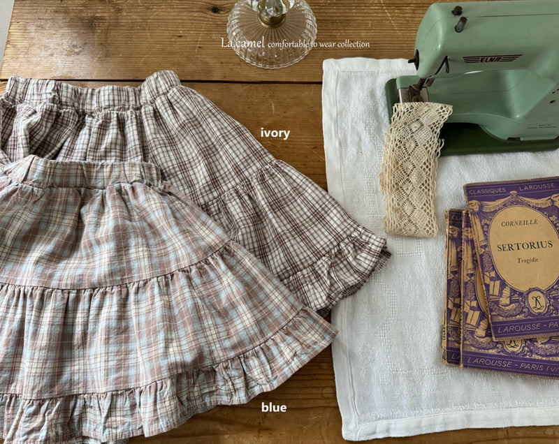 la camel  / elmu skirt【for  kids】