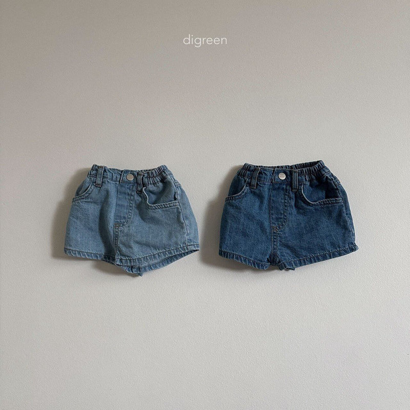 digreen / short denim pants