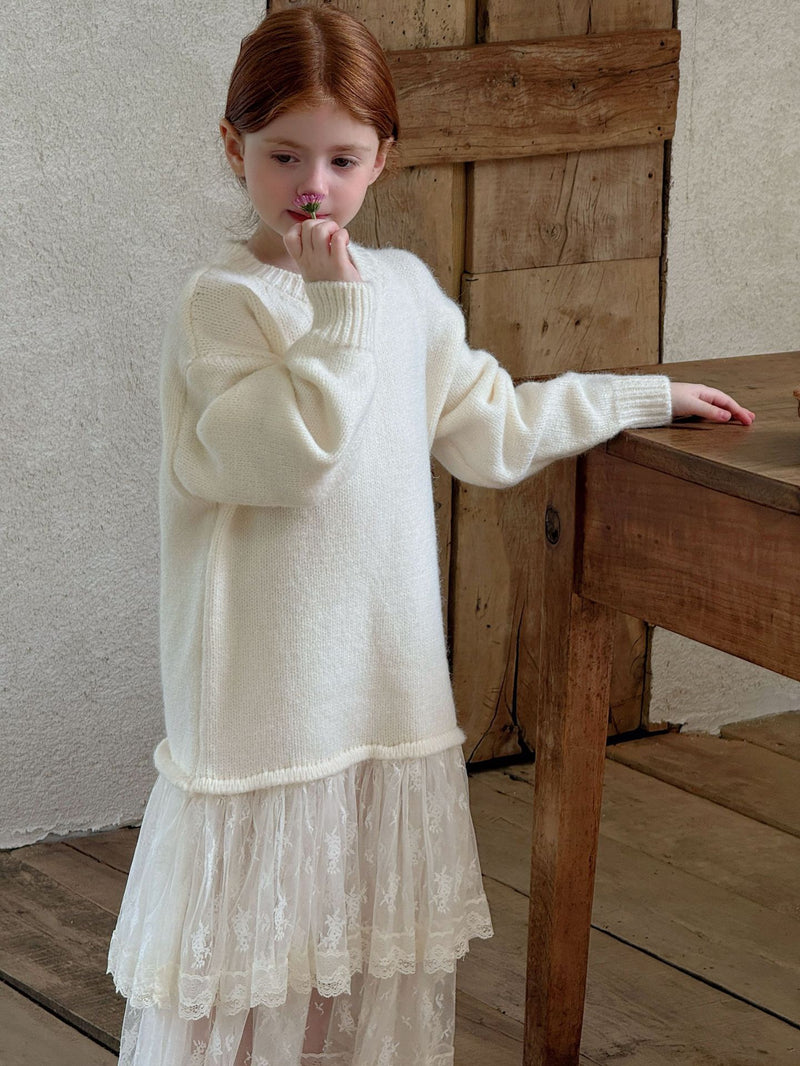 otaly / knit layered one-piece【for kids , jr】(no.5691)