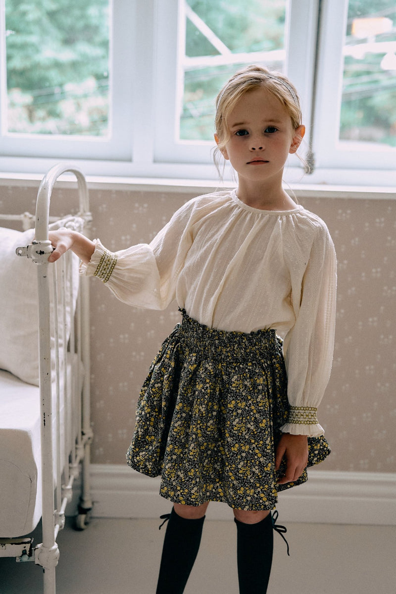 perrobebe / elisa smocking blouse