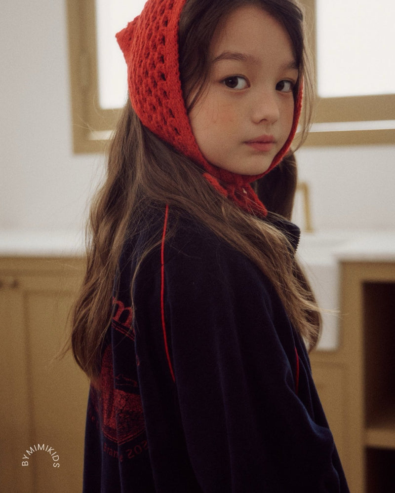 by mimi  / triangle bonnet【for kids , jr】