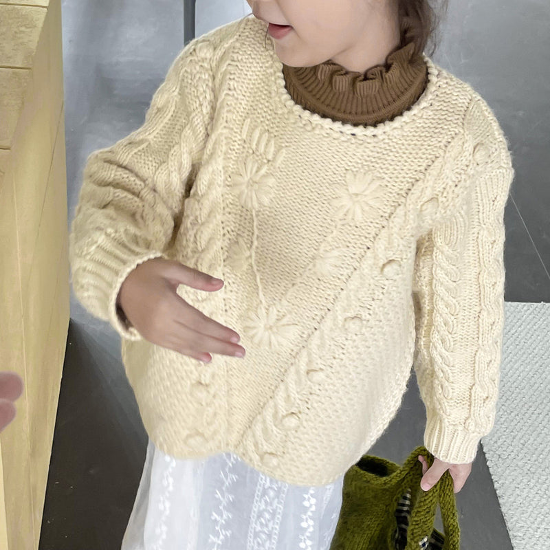 一部即納 jacquard knit pullover【for kids , jr】